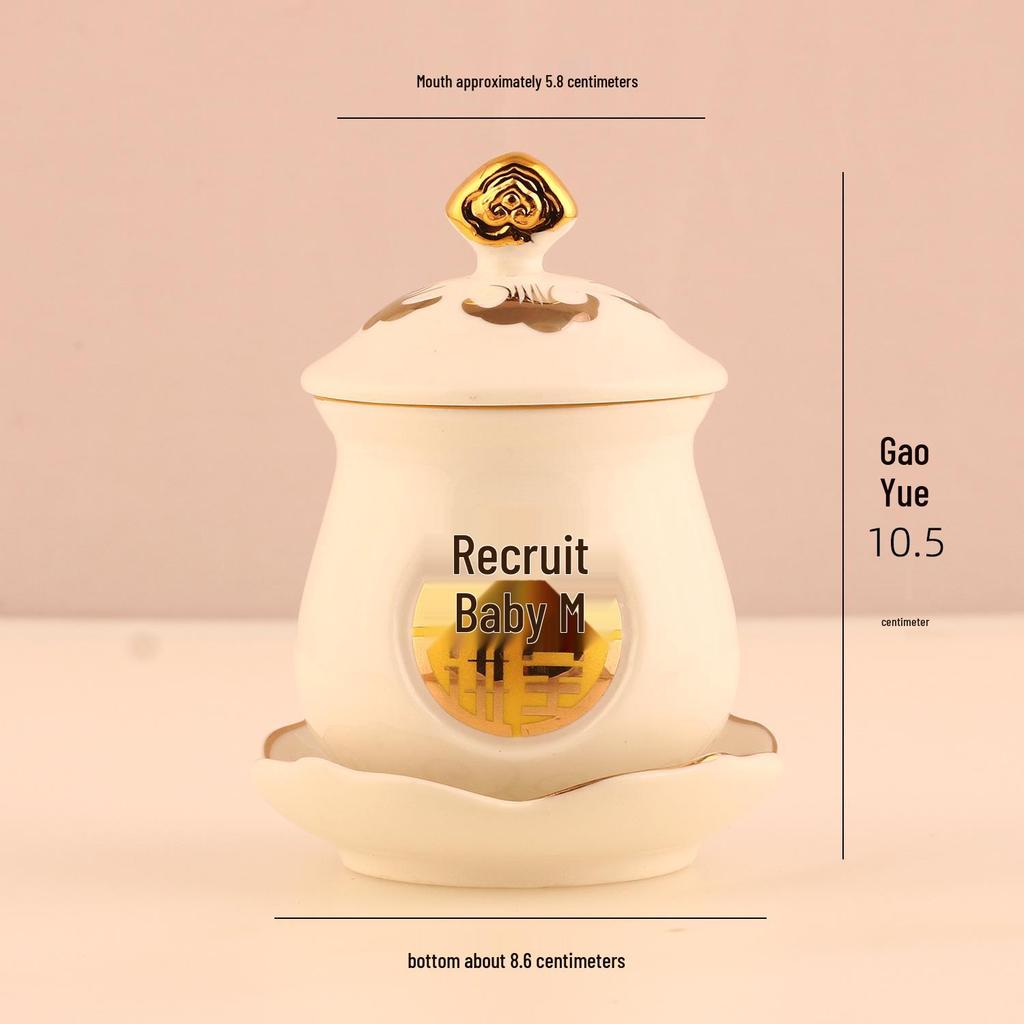 Keramische Opferbecher für Buddha, Guanyin und den Gott des Reichtums - Klein, Perfekt für Weihwasser und zum Anziehen von Reichtum.