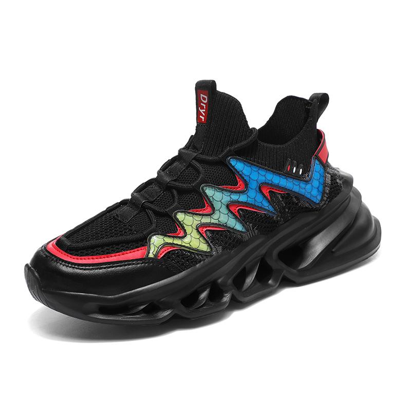 Men's Breathable Sports Jogging Shoes Fashion Non-slip Shock Absorbing Sneakers