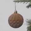 Cross-border Flocking Red Christmas Pumpkin-Shaped Ornaments - Irregular Plastic Tree Decorations