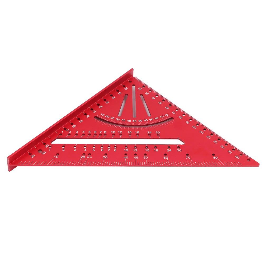 Clear Scales Aluminum Triangle Ruler 90° Right Angle Multi Angle Tool Angle Ruler  Measuring