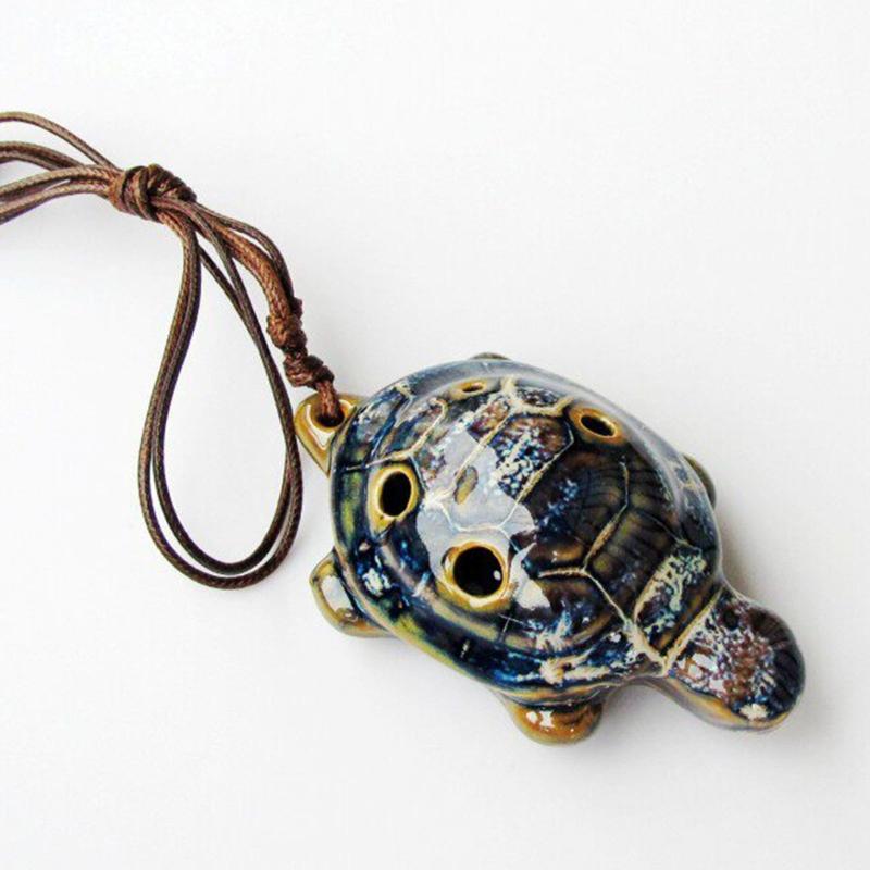 Elegant 6 Hole Musical Instrument C Key Handmade Ceramic Ocarina For Beginner & Professional Performers With Great Tone