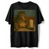 Smoking Cat Meme T-Shirt, Retro Aesthetic, Funny Cat Lover Unisex Graphic Tee