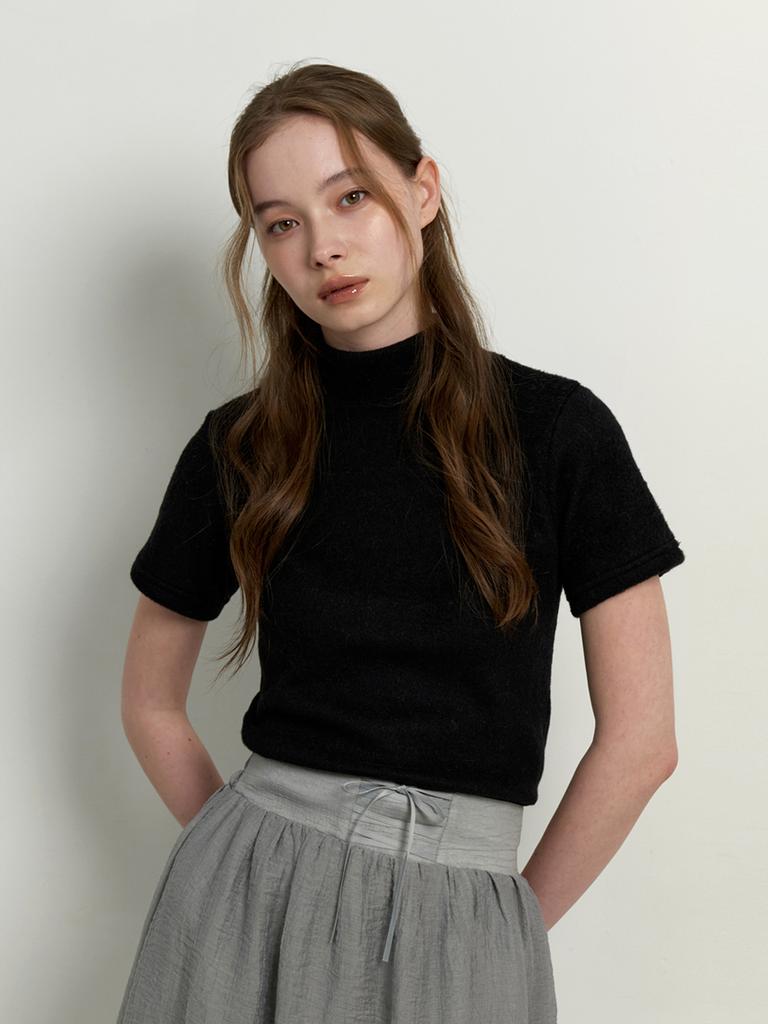 KINDABABY Warmer Turtleneck Top - Black