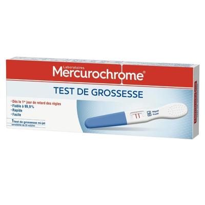 MERCUROCHROME Urine Pregnancy Test the 1-test Box