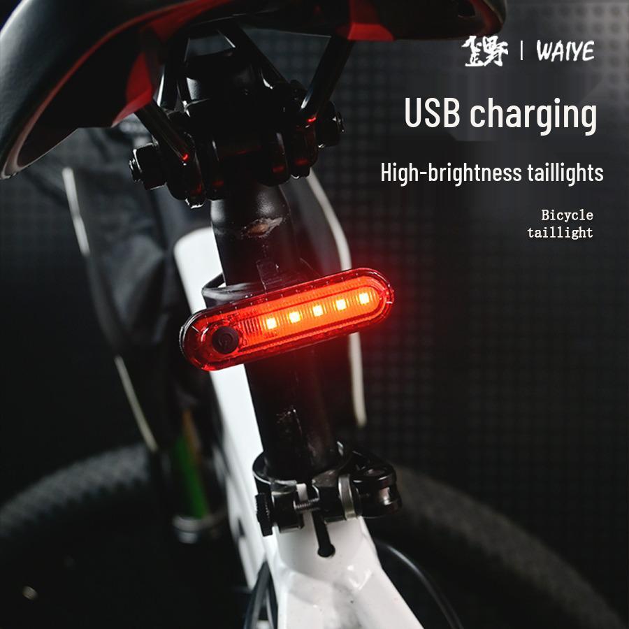 

Rechargeable Mountain Bike Taillight – Flashing Safety Light for Night Cycling & Children s Balance Bikes червоний
