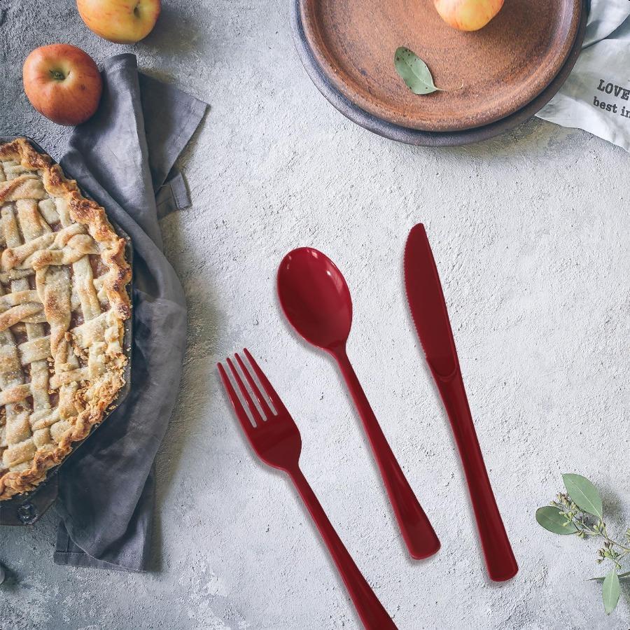 

Набор пластиковых столовых приборов из 150 штукОдноразовые столовые приборыНабор прочных кухонных принадлежностей50 вилок50 ножей50 ложек для дня рождения свадьбы дома United States