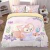 Cartoon Motif,Microfibre Bedding Sets, Children's Bed Linen with Zip Room Decor Duvet Cover for Teenagers adult 3-Piece