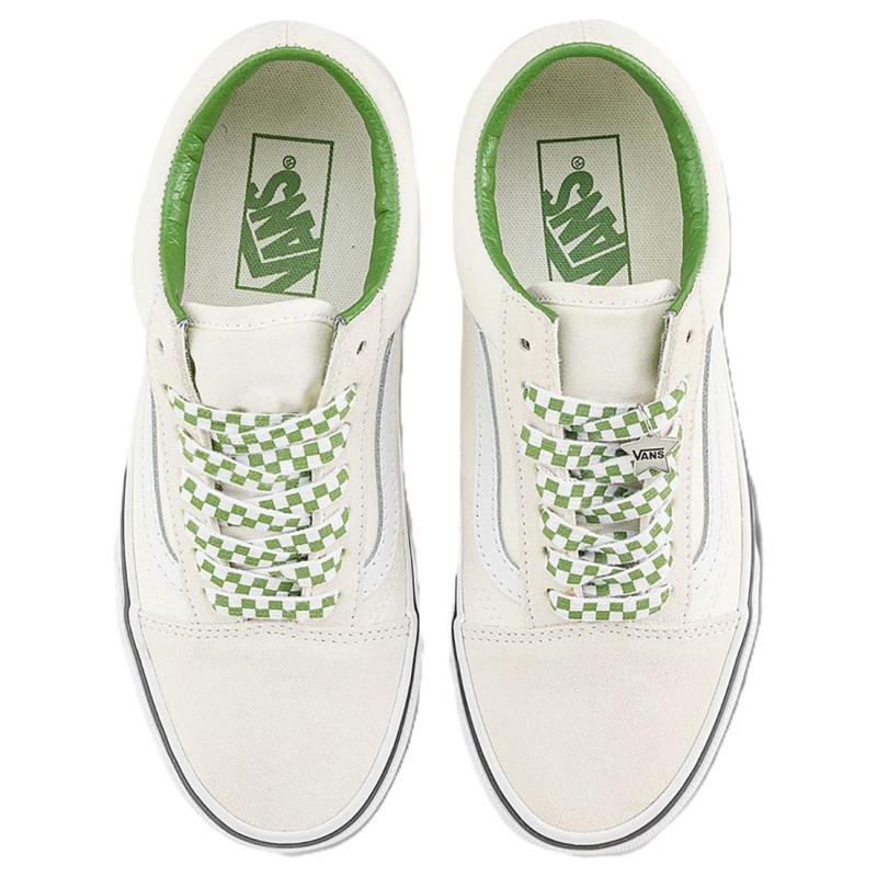 Vans Old Skool 'Checkerboard Lace Marshmallow Green' Sneakers VN000D6WBOM