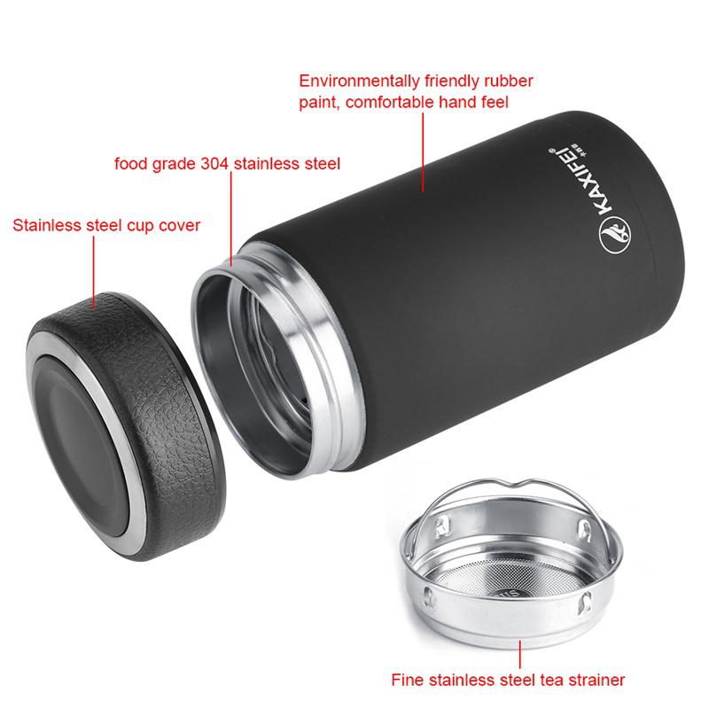 Stainless Steel Vacuum Thermal Insulated Travel Mug Bottle Flask Coffee Cup