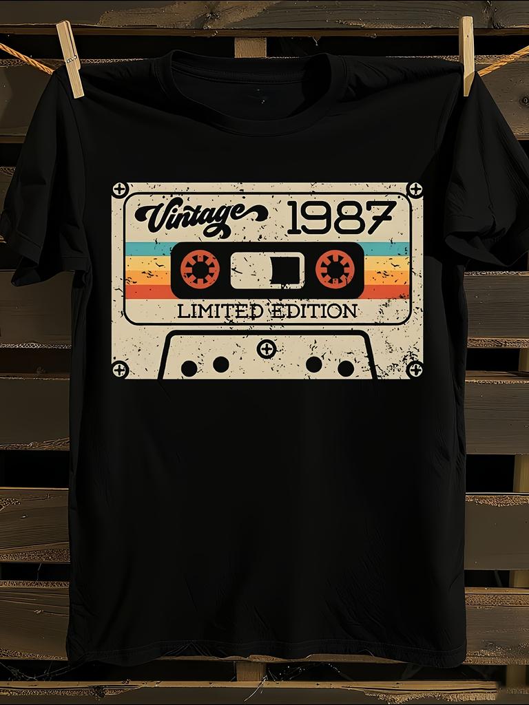 Vintage Tshirt Vintage 1987 Limited Edition Cassette Tape...