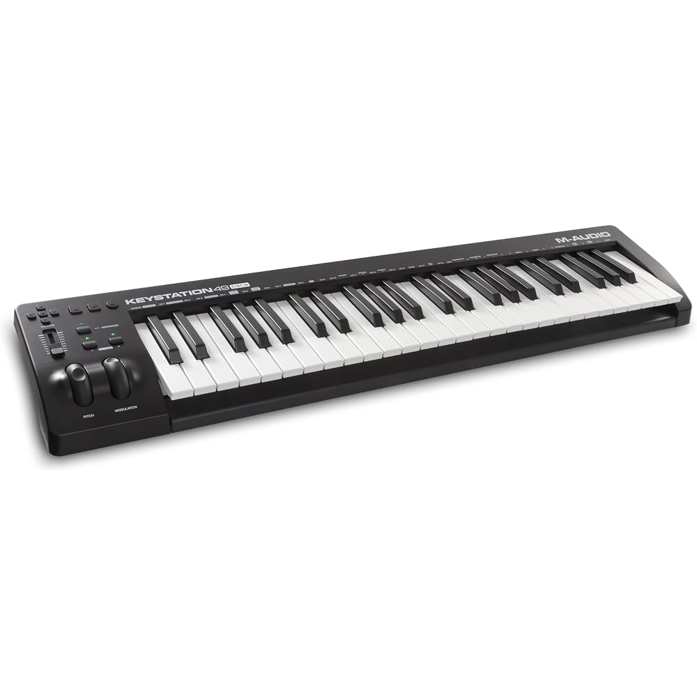 M-Audio USB MIDI Keyboard, 49 Keys, Velocity-compatible, DAW Operation, Piano Sound Source, Music...