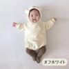 EnDast Baby Long Bear Animal Stylish 90cm Romper, Sleeves, Hooded, Ears, Kigurumi, Halloween, Coverall, Children's Clothing, Spring, Autumn, Winter,