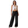 Women's -Color Casual Straight-Leg High-Waisted Wide-Leg Pants With Pockets