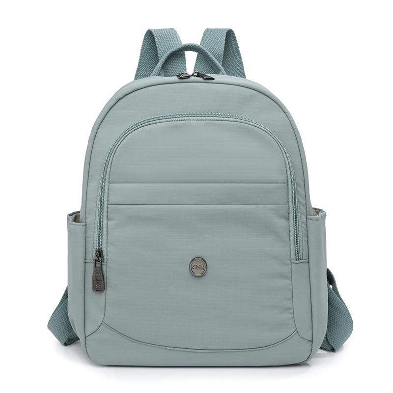 Damen Mehrschichtiger Kurzer Reise Kleiner Rucksack Nylon Wasserdicht Leichter Schulrucksack