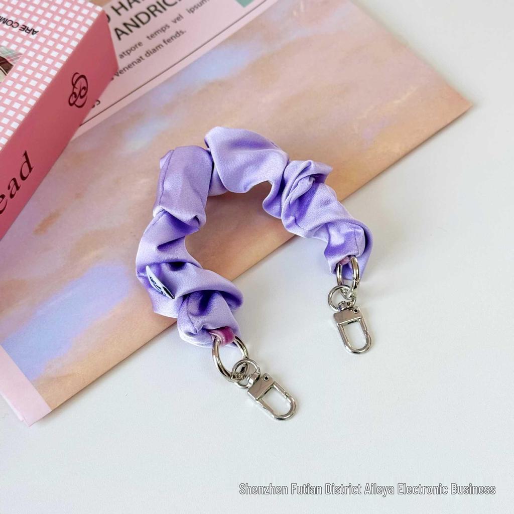 Handheld Double-Ended Buckle Phone Lanyard & Wrist Strap - Elastic Scrunchie with Anti-Loss Design