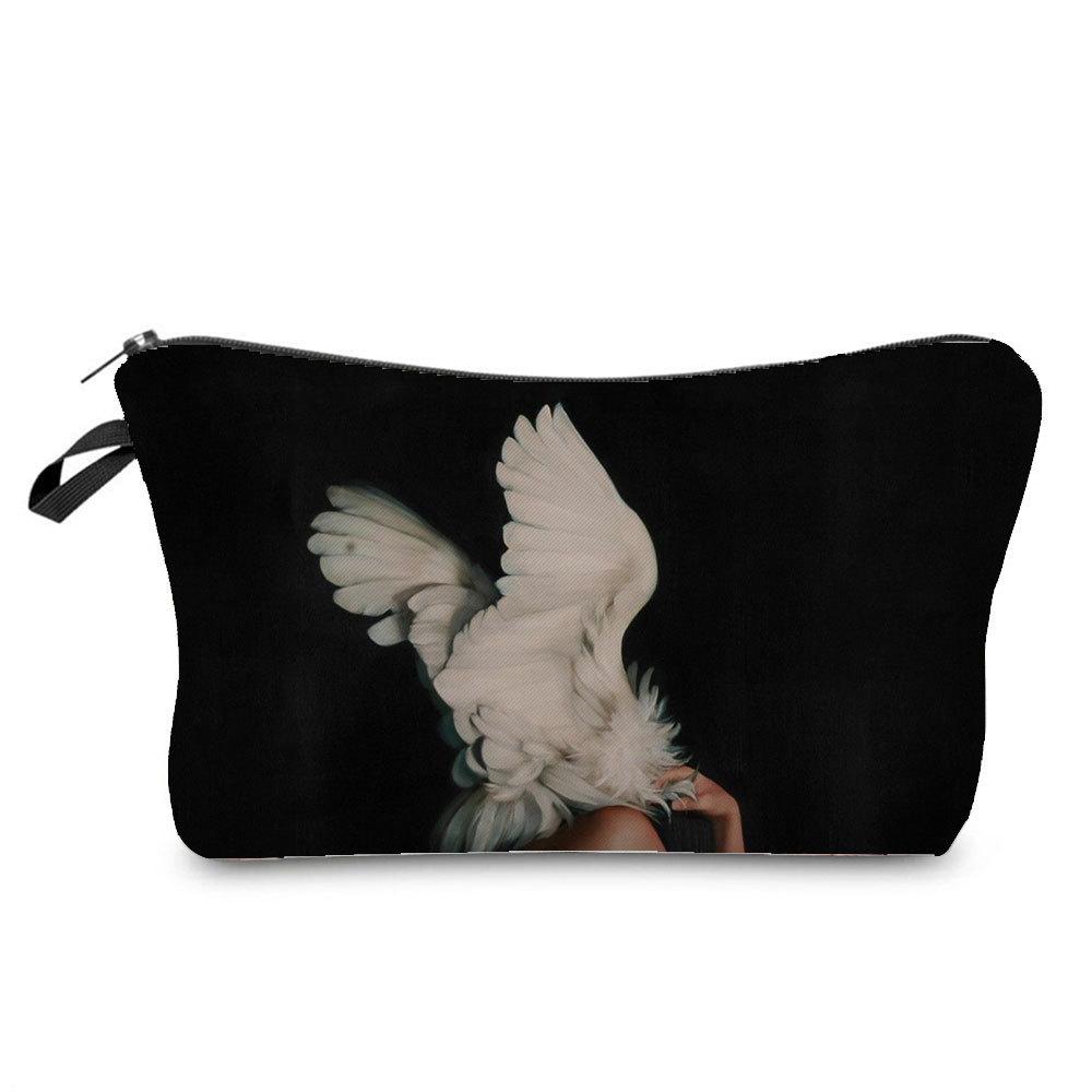 Women Flower Woman Cosmetic Bag Toiletries Organize Travel Storage Case 6761 KTB
