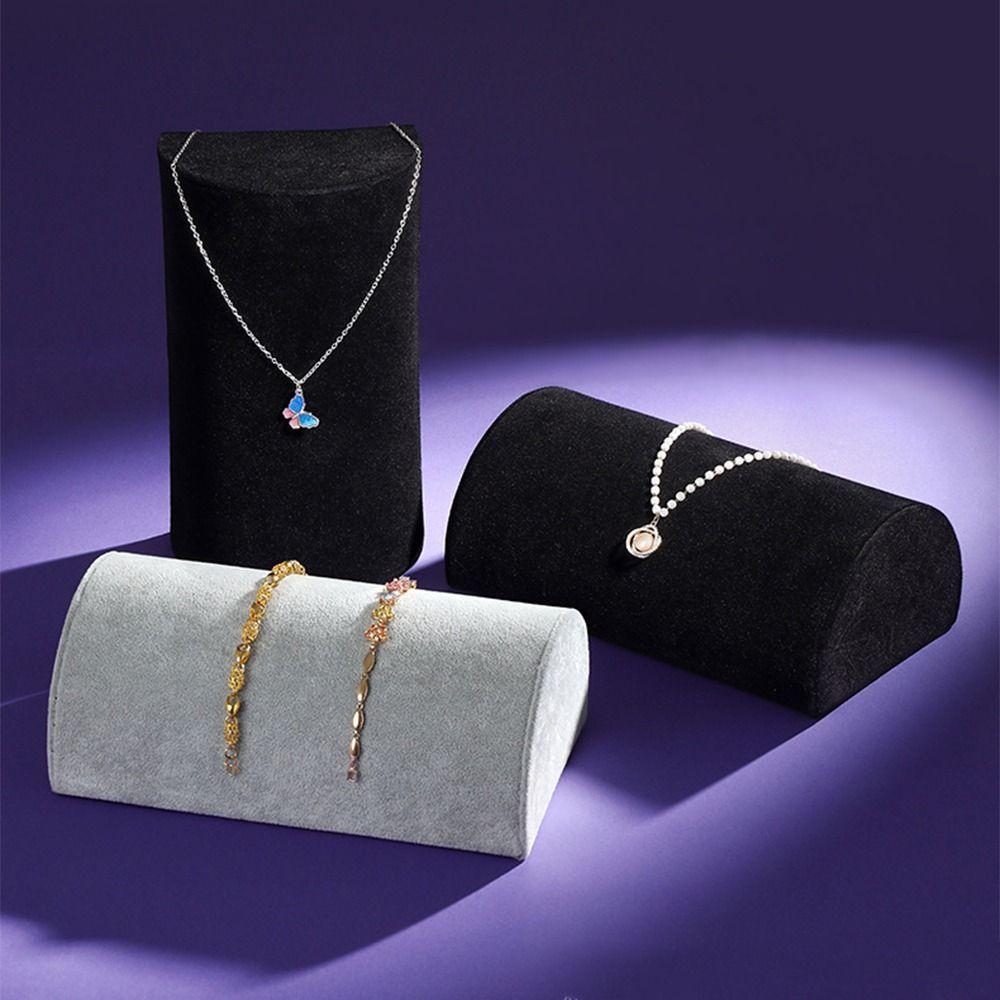 Necklace Bracelet Holder Organizer Semicircular Bangles Storage Rack Watch Display Stand  Women
