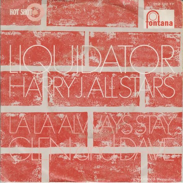 

7inch Record HARRY J. ALL STARS GLEN DAVE Liquidator La La Always Stay 268132TF Fontana 1969 Netherland Reggae Ska Dub Used