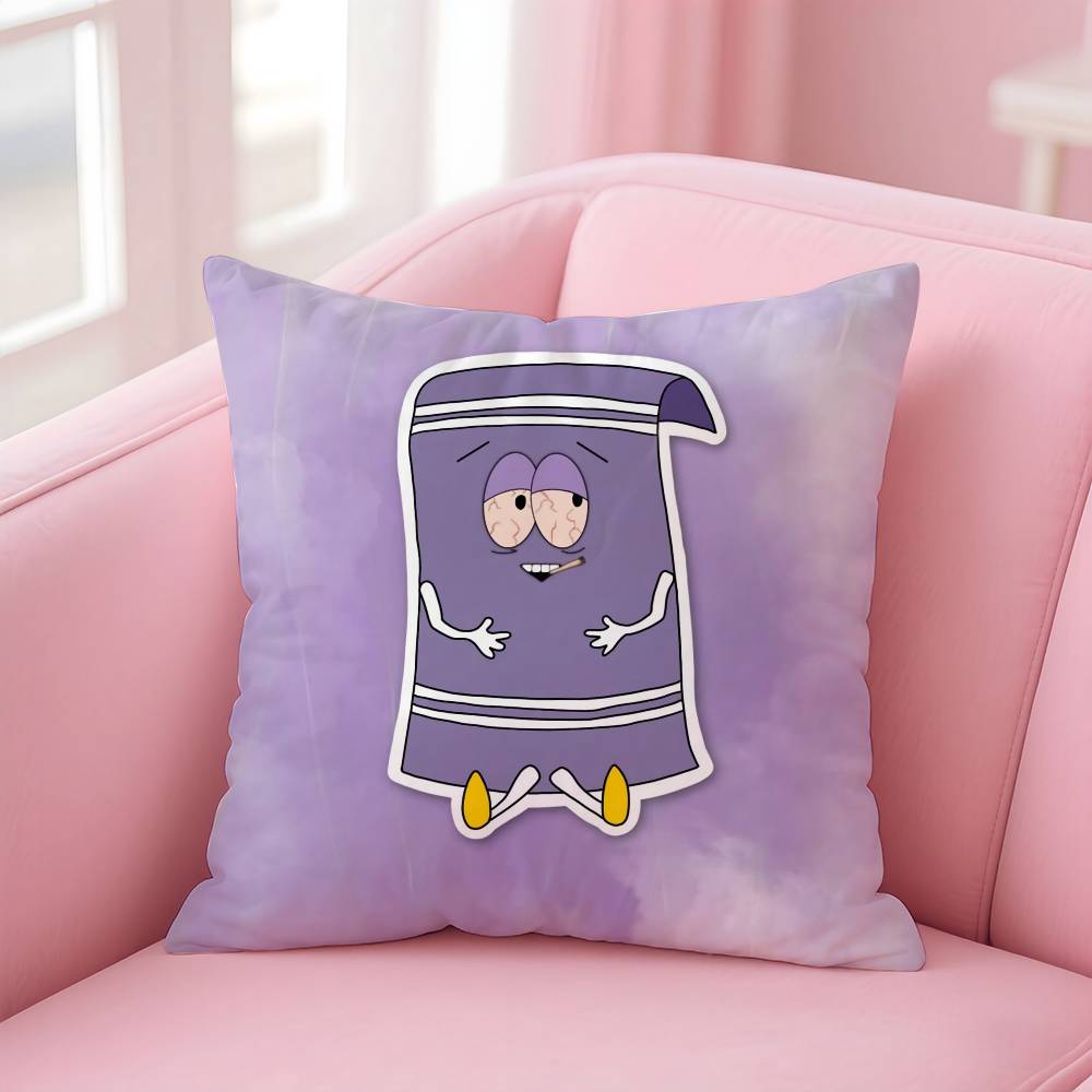 

S-Южный парк Подушка-аниме Подушка с безопасным пользовательским фото, Не выцветающая подушка из матового флиса, Безопасна для матерей и младенцев. 20x20in 50x50cm