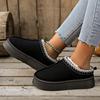 Fashion 2025 NEW Women's Thick Bottom Slippers Winter Warm Fleece Cotton Shoes Indoor Outdoor Wear Comfortable Flat boot