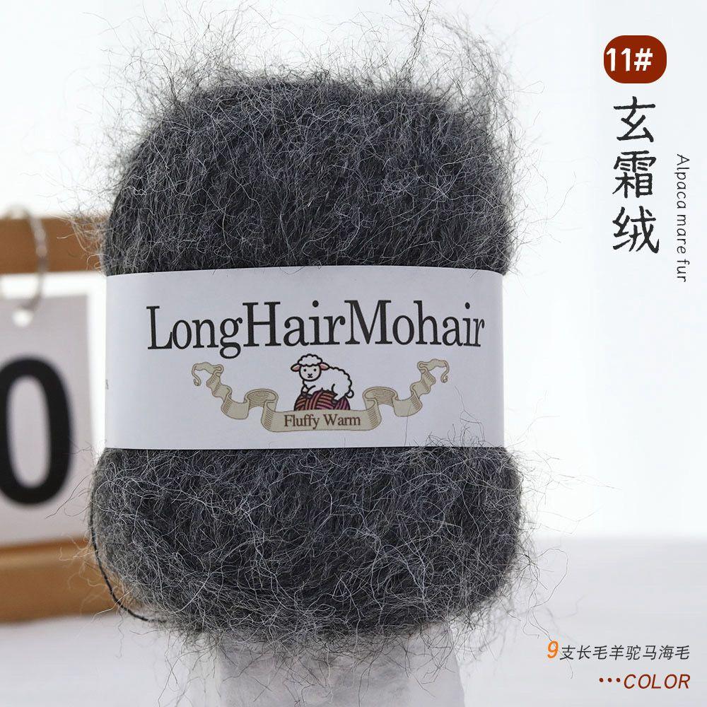 4 pièces/100g/set Fil Mohair Alpaga Pulls Tricotés Main Chapeaux Écharpes Châles Gants Chaussettes DIY Fil Doux Confortable Respectueux de la Peau
