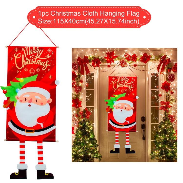 Christmas Hanging Flag Merry Christmas Decorations For Home 2025 Christmas Gifts Christmas Ornaments Navidad Xmas New Year 2026