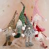 Charming Forest Santa With Lights Hanging Legs Doll For Creative Holiday Decor