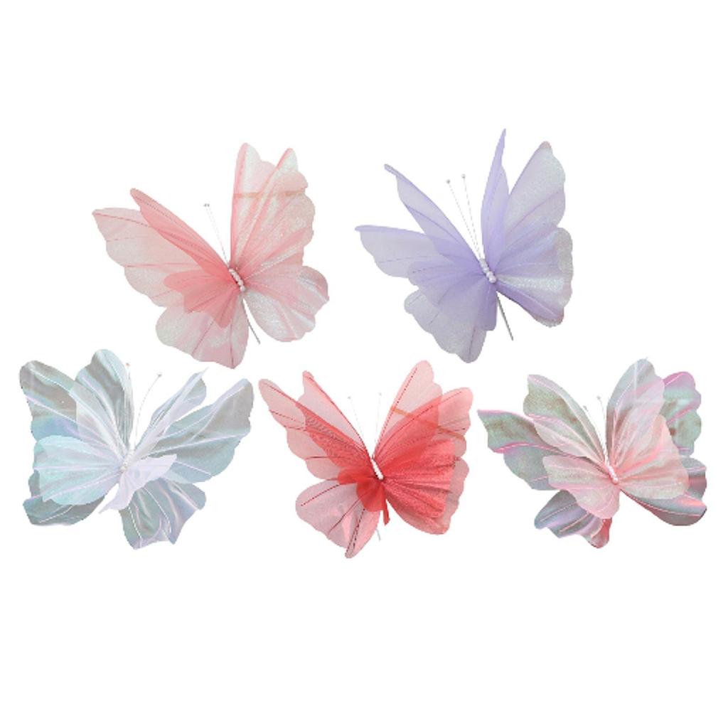 Artificial Butterfly Decoration Elegant Ornament for Wedding Indoor Birthday