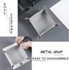 1PC 20cm/7.87inch Leather Storage Tray Dice Box Coin Desktop Jewelry Box Makeup Key Tray DIY Household Folding Tray Storage Case