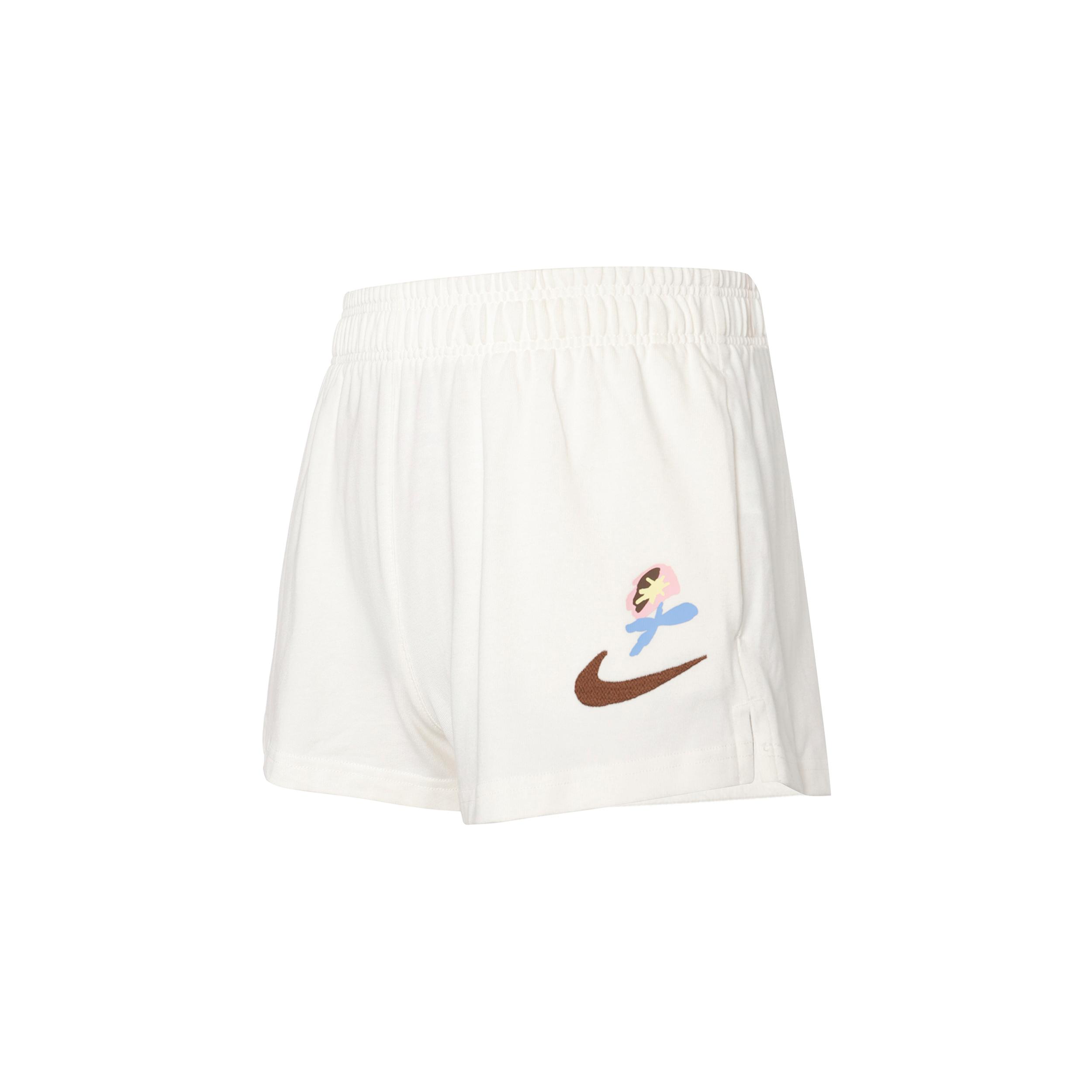 

Новые женские эластичные шорты Nike Sportswear с принтом логотипа Sail White FJ7716-133 L