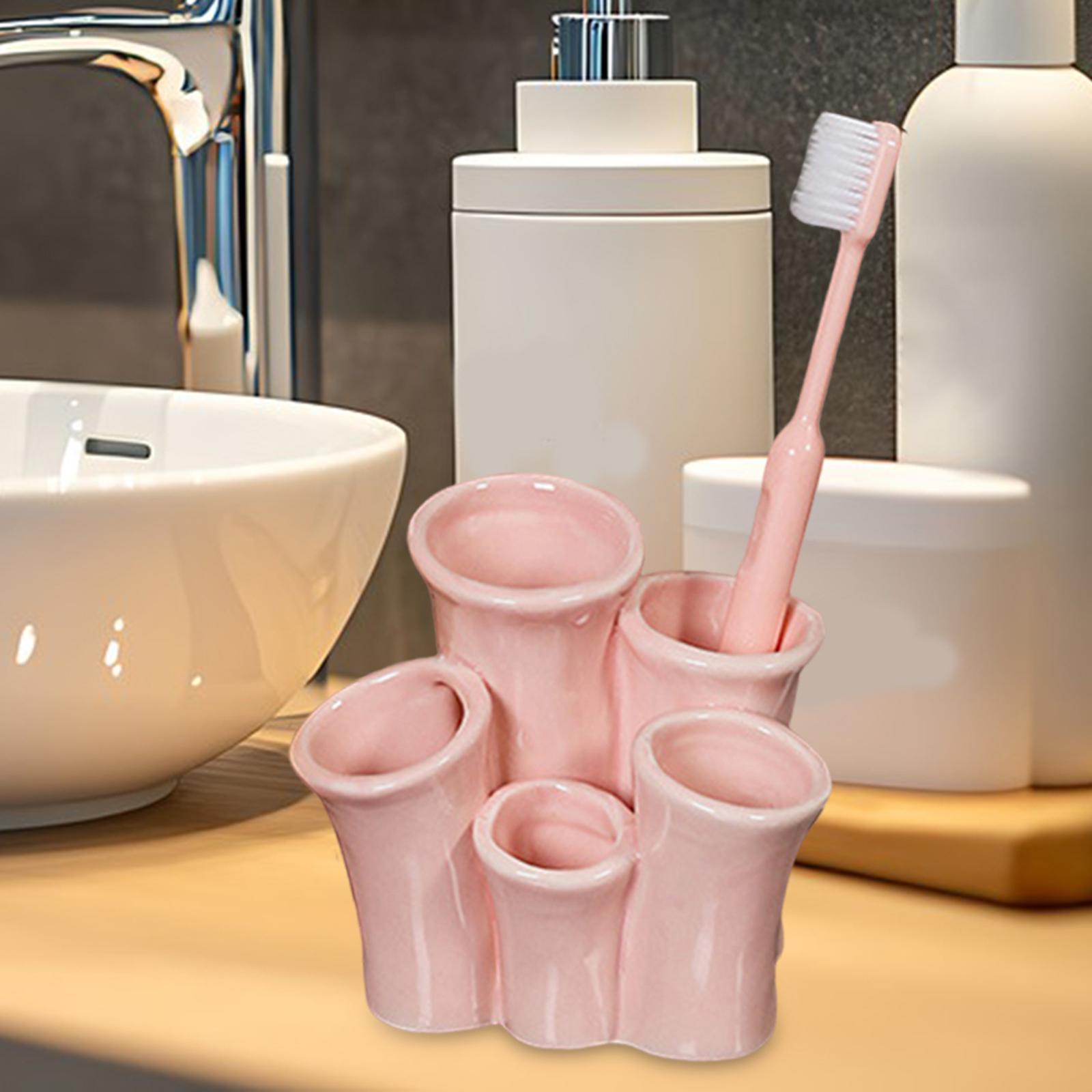 

Ceramic Multifunctional Organizer Easy Cleaning for Dormitory Hotel рожевий