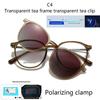 Myopia Prescription Oval Frame Glasses -0.5 to -600  Magnetic Sunglasses Clip Blue Light Blocking Shortsighted