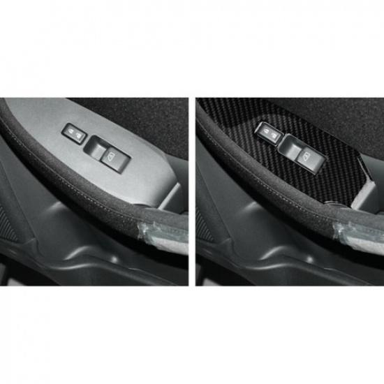 Carbon Fiber Interior Passenger Side Door Control Cover Trim For Nissan 370Z