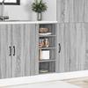 Vidaxl Szafka Dolna Szara Sonoma 30X44,5X81,5 Cm Drewno Klejone