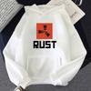 Game RUST Print Hoodie Loose Streetwear Men Pullovers Oversized Clothing Winter Sweatshirts Fleece Long Sleeve Sudaderas