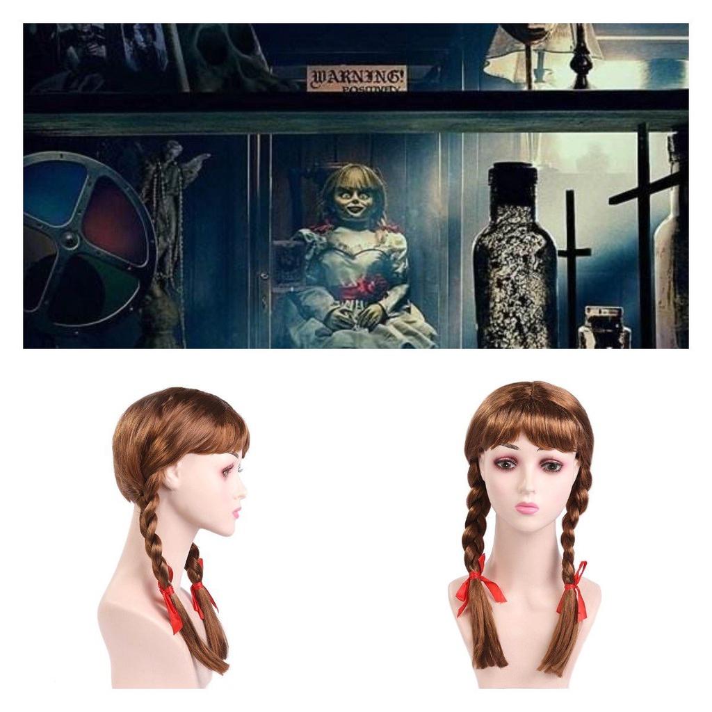 Adult Annabell Wig With Ponytails For Cosplay Costume Accessory