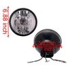 Szmsmy Motorcycle, Multi Headlight, 7.1 Inches (180 Mm), 5.7 Ft (145 Mm), Universal Use, Includes Turn Signals