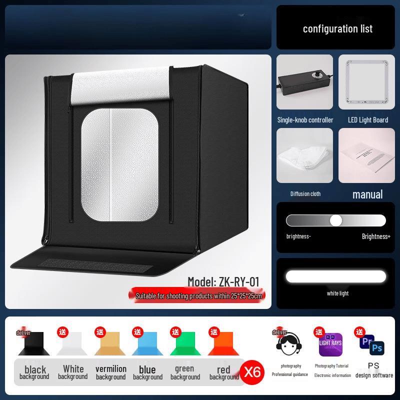 OLOEY Pura 40CM Dimmable LED Folding Photo Studio
