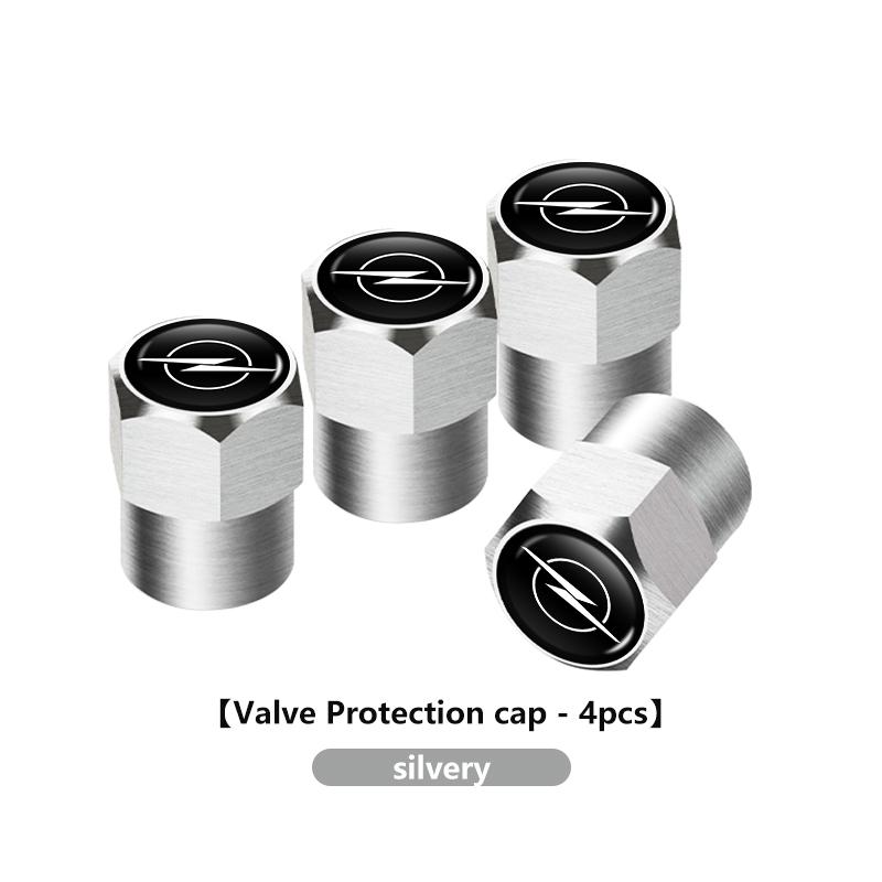For Opel 4Pcs Metal Car Wheel Tire Valve Caps Rim Tyre Dust Cover Insignia Corsa Zafira Meriva Mokka Astra H K C D