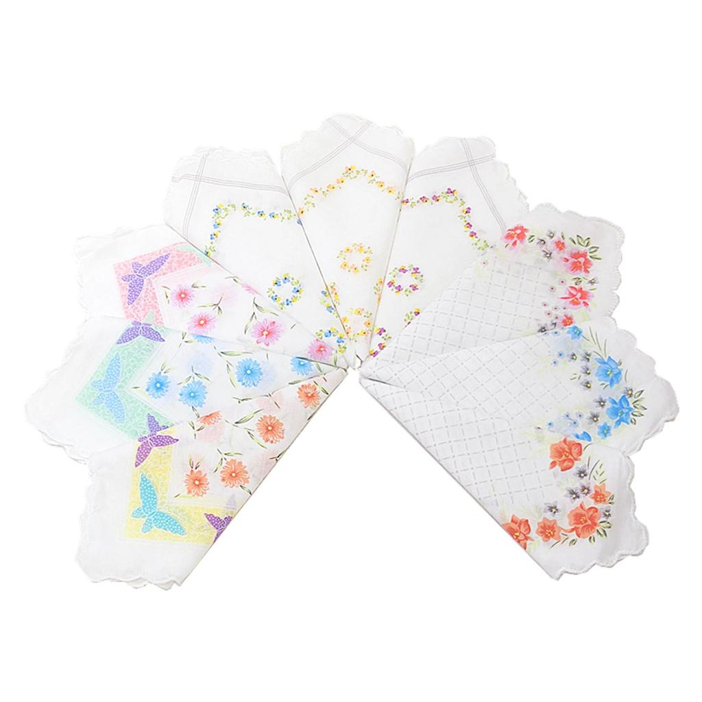 Floral Print Women's Handkerchiefs Hankies for Special Occasions