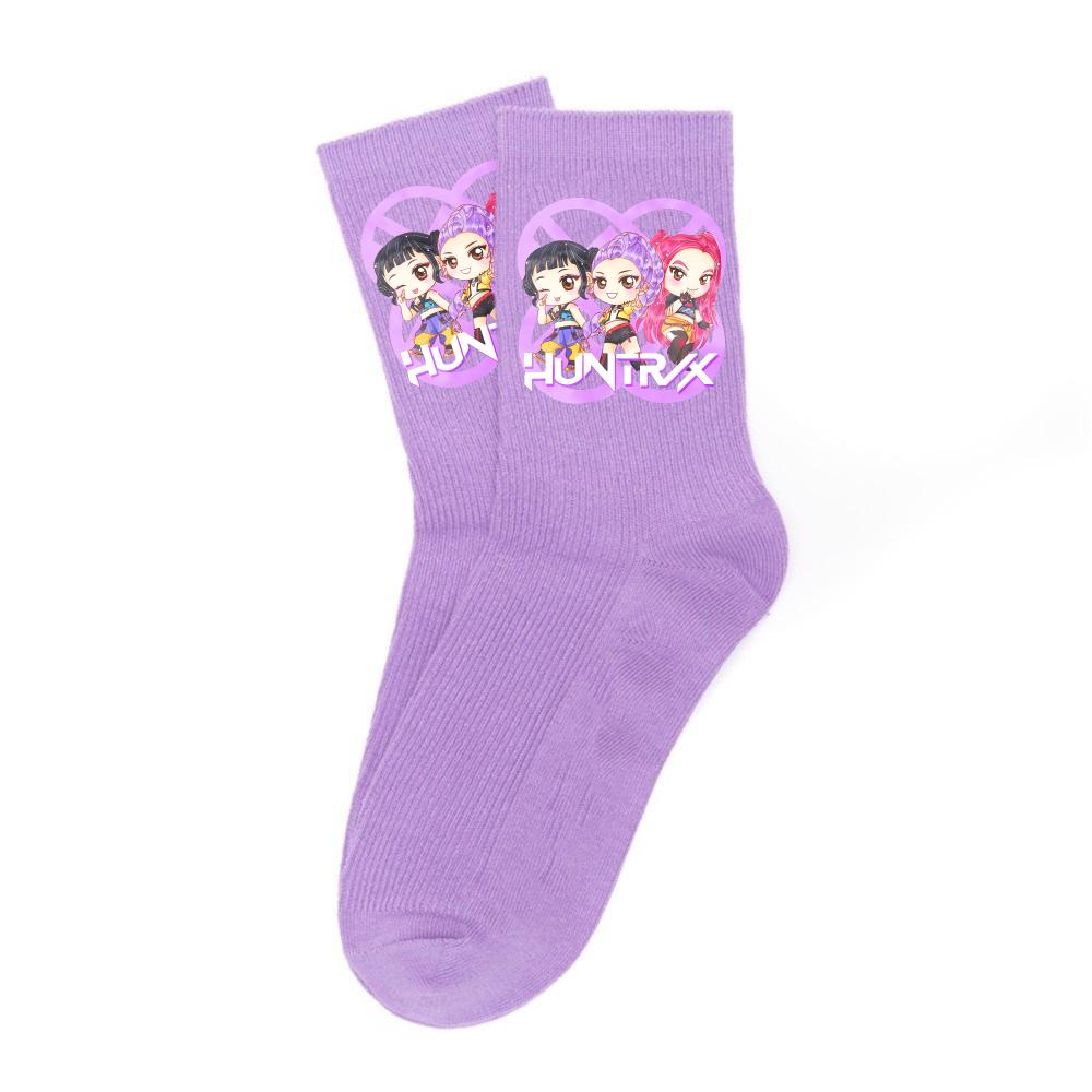Neueste Kpop-Dämonenjäger-Socken, weich, dick und warm, für Schüler, Outdoor-Sportarten, Herbst, kalte Jahreszeit, Mädchen, wadenlang, Kindergeburtstag, Geschenk