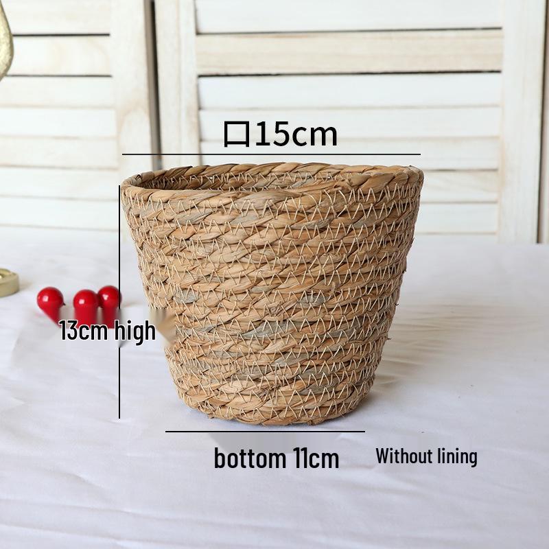 Popular Woven Straw Flower Pot Set: Little Bear Hug Design for Bonsai & Plant Décor