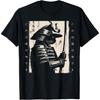OPWHZVLR Cat Samurai Japanese Warrior Art Fighter Men Women T-Shirt