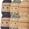 -Pack Knitting Yarn, T-shirt 196 Yards Total Length, Chunky Yarn for Carpets, Handbags,