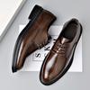 Genuine leather cowhide cold sticky high-end lace-up casual shoes men's leather shoes casual men's fashion leather shoes men's