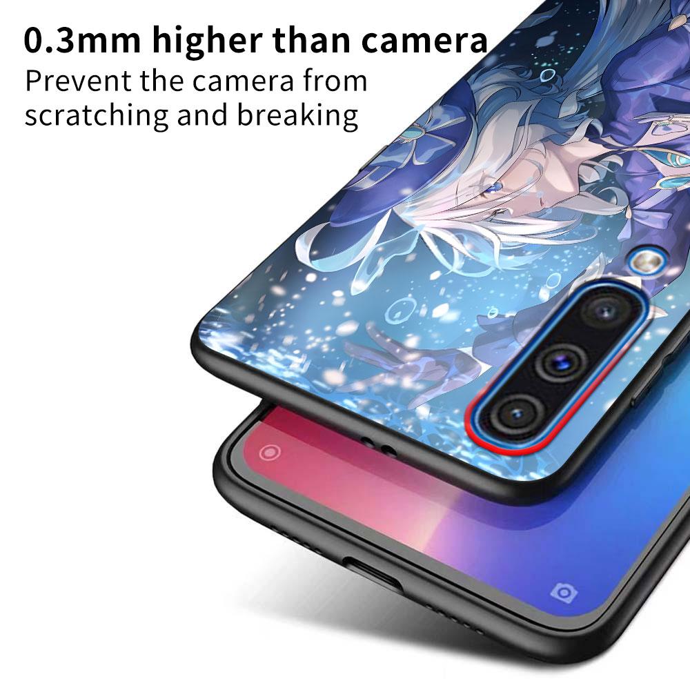 Cute Furina Genshin Impact Case for Samsung Galaxy A10s A50 A50s A02s A03s A20 A30 A20e A70 A70s A20s A30s A10 Black Phone Cover