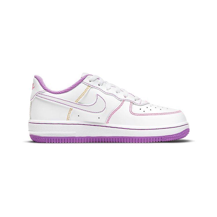 Nike Force 1 PS Contrast Stitch - Fuchsia Glow Kids Sneakers White Hyper-Pink DC9672-110