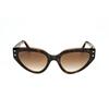 Ladies Black Cat Eye Sunglasses 0bv8256 54703b 2