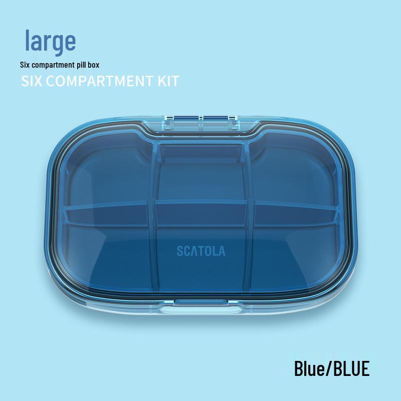 Organizator săptămânal portabil cu 21 de compartimente - Capacitate mare, Multi-compartiment sigilat pentru depozitarea și distribuirea medicamentelor