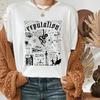 2026 Vintage Stil 90er Jahre Kleidung Vintage Ruf Magischer Schlangenprint Taylor Album Shirt Herren Damen Harajuku Muster Kurzarmhemd